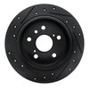 E-Line Drilled & Slotted Black Brake Rotor, 2002-2008 Lexus/Toyota/Scion, Position: Rear Right - image 2