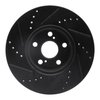 E-Line Drilled & Slotted Black Brake Rotor, 2008-2019 Fits Multiple Makes/Models, Position: Front Right - image 3