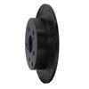 E-Line Drilled & Slotted Black Brake Rotor, 2009-2013 Fits Multiple Makes/Models, Position: Rear Left - image 3