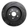 E-Line Drilled & Slotted Black Brake Rotor, 2009-2015 Lexus/Toyota/Scion, Position: Rear Right - image 4
