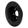 E-Line Drilled & Slotted Black Brake Rotor, 2012-2018 Lexus/Toyota/Scion, Position: Rear Left - image 2