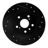 E-Line Drilled & Slotted Black Brake Rotor, 2012-2018 Lexus/Toyota/Scion, Position: Rear Left - image 4