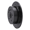 E-Line Drilled & Slotted Black Brake Rotor, 2012-2018 Lexus/Toyota/Scion, Position: Rear Right - image 1