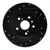 E-Line Drilled & Slotted Black Brake Rotor, 2012-2018 Lexus/Toyota/Scion, Position: Rear Right - image 3