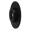 E-Line Drilled & Slotted Black Brake Rotor, 1975-1983 Lexus/Toyota/Scion, Position: Front Left - image 1