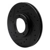E-Line Drilled & Slotted Black Brake Rotor, 1985-1992 Lexus/Toyota/Scion, Position: Front Left - image 3
