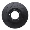 E-Line Drilled & Slotted Black Brake Rotor, 1985-1992 Lexus/Toyota/Scion, Position: Front Right - image 4