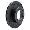E-Line Drilled & Slotted Black Brake Rotor, 1986-1995 Lexus/Toyota/Scion, Position: Front Right - image 2