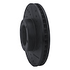 E-Line Drilled & Slotted Black Brake Rotor, 1989-1993 Lexus/Toyota/Scion, Position: Front Right - image 1