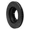 E-Line Drilled & Slotted Black Brake Rotor, 1998-2007 Lexus/Toyota/Scion, Position: Front Left - image 1