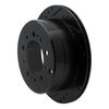 E-Line Drilled & Slotted Black Brake Rotor, 1998-2007 Lexus/Toyota/Scion, Position: Rear Left - image 2