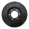 E-Line Drilled & Slotted Black Brake Rotor, 1993-1998 Lexus/Toyota/Scion, Position: Front Right - image 2