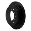 E-Line Drilled & Slotted Black Brake Rotor, 2001-2009 Lexus/Toyota/Scion, Position: Rear Right - image 2