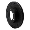 E-Line Drilled & Slotted Black Brake Rotor, Fits Select Lexus/Toyota/Scion, Position: Front Left - image 3