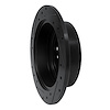E-Line Drilled & Slotted Black Brake Rotor, 2004-2010 Lexus/Toyota/Scion, Position: Rear Right - image 1