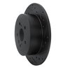 E-Line Drilled & Slotted Black Brake Rotor, 2008-2013 Lexus/Toyota/Scion, Position: Rear Right - image 4