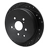 E-Line Drilled & Slotted Black Brake Rotor, 2010-2020 Lexus/Toyota/Scion, Position: Rear Left - image 1