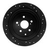 E-Line Drilled & Slotted Black Brake Rotor, 2010-2020 Lexus/Toyota/Scion, Position: Rear Left - image 4