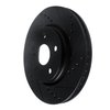E-Line Drilled & Slotted Black Brake Rotor, Fits Select Lexus/Toyota/Scion, Position: Front Right - image 2