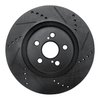 E-Line Drilled & Slotted Black Brake Rotor, Fits Select Lexus/Toyota/Scion, Position: Front Left - image 2
