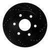 E-Line Drilled & Slotted Black Brake Rotor, Fits Select Lexus/Toyota/Scion, Position: Rear Right - image 2