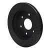 E-Line Drilled & Slotted Black Brake Rotor, Fits Select Lexus/Toyota/Scion, Position: Rear Right - image 4