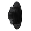 E-Line Drilled & Slotted Black Brake Rotor, 1981-1985 Ford/Lincoln/Mercury/Mazda, Position: Rear Right - image 1