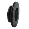 E-Line Drilled & Slotted Black Brake Rotor, 1984-1985 Ford/Lincoln/Mercury/Mazda, Position: Front Left - image 4