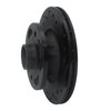E-Line Drilled & Slotted Black Brake Rotor, 1984-1985 Ford/Lincoln/Mercury/Mazda, Position: Front Right - image 2