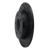 E-Line Drilled & Slotted Black Brake Rotor, 2004-2013 Ford/Lincoln/Mercury/Mazda, Position: Rear Right - image 3