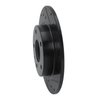 E-Line Drilled & Slotted Black Brake Rotor, 2014-2016 Ford/Lincoln/Mercury/Mazda, Position: Rear Right - image 4