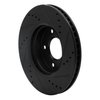 E-Line Drilled & Slotted Black Brake Rotor, Fits Select Ford/Lincoln/Mercury/Mazda, Position: Front Left - image 4