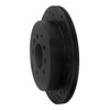 E-Line Drilled & Slotted Black Brake Rotor, 1992-2006 Ford/Lincoln/Mercury/Mazda, Position: Rear Right - image 4