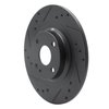 E-Line Drilled & Slotted Black Brake Rotor, Fits Select Fits Multiple Makes/Models, Position: Rear Left - image 3