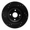 E-Line Drilled & Slotted Black Brake Rotor, Fits Select Fits Multiple Makes/Models, Position: Rear Right - image 2