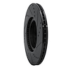 E-Line Drilled & Slotted Black Brake Rotor, Fits Select Fits Multiple Makes/Models, Position: Front Left - image 1