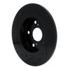 E-Line Drilled & Slotted Black Brake Rotor, 2011-2016 Lexus/Toyota/Scion, Position: Rear Right - image 4