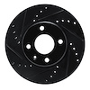 E-Line Drilled & Slotted Black Brake Rotor, 2012-2016 GM, Position: Front Left - image 1