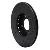 E-Line Drilled & Slotted Black Brake Rotor, 2009-2017 Audi/Porsche/Volkswagen, Position: Front Left - image 2