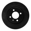 E-Line Drilled & Slotted Black Brake Rotor, 2009-2017 Audi/Porsche/Volkswagen, Position: Front Left - image 3