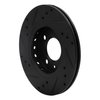 E-Line Drilled & Slotted Black Brake Rotor, 2009-2017 Audi/Porsche/Volkswagen, Position: Front Right - image 4