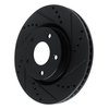 E-Line Drilled & Slotted Black Brake Rotor, 2010-2014 Renault, Position: Front Right - image 2