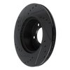 E-Line Drilled & Slotted Black Brake Rotor, 2005-2007 BMW, Position: Front Right - image 4