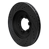 E-Line Drilled & Slotted Black Brake Rotor, 2012-2018 GM, Position: Front Right - image 1