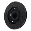E-Line Drilled & Slotted Black Brake Rotor, 2006-2012 Ford/Lincoln/Mercury/Mazda, Position: Front Right - image 4