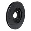 E-Line Drilled & Slotted Black Brake Rotor, 2013-2016 Ford/Lincoln/Mercury/Mazda, Position: Front Right - image 4
