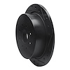 E-Line Drilled & Slotted Black Brake Rotor, 2014-2020 Peugeot, Position: Rear Right