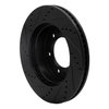 E-Line Drilled & Slotted Black Brake Rotor, 2006-2010 GM, Position: Front Right - image 2
