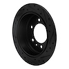 E-Line Drilled & Slotted Black Brake Rotor, 2006-2010 GM, Position: Rear Left - image 1