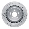 E-Line Drilled & Slotted Brake Rotor, 2005-2011 Mercedes-Benz, Position: Rear - image 2